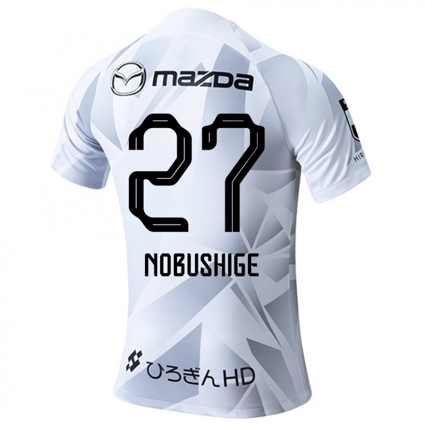 Niño Camiseta Ryojiro Nobushige #27 Blanco Gris Negro 2ª Equipación 2024/25 La Camisa Perú