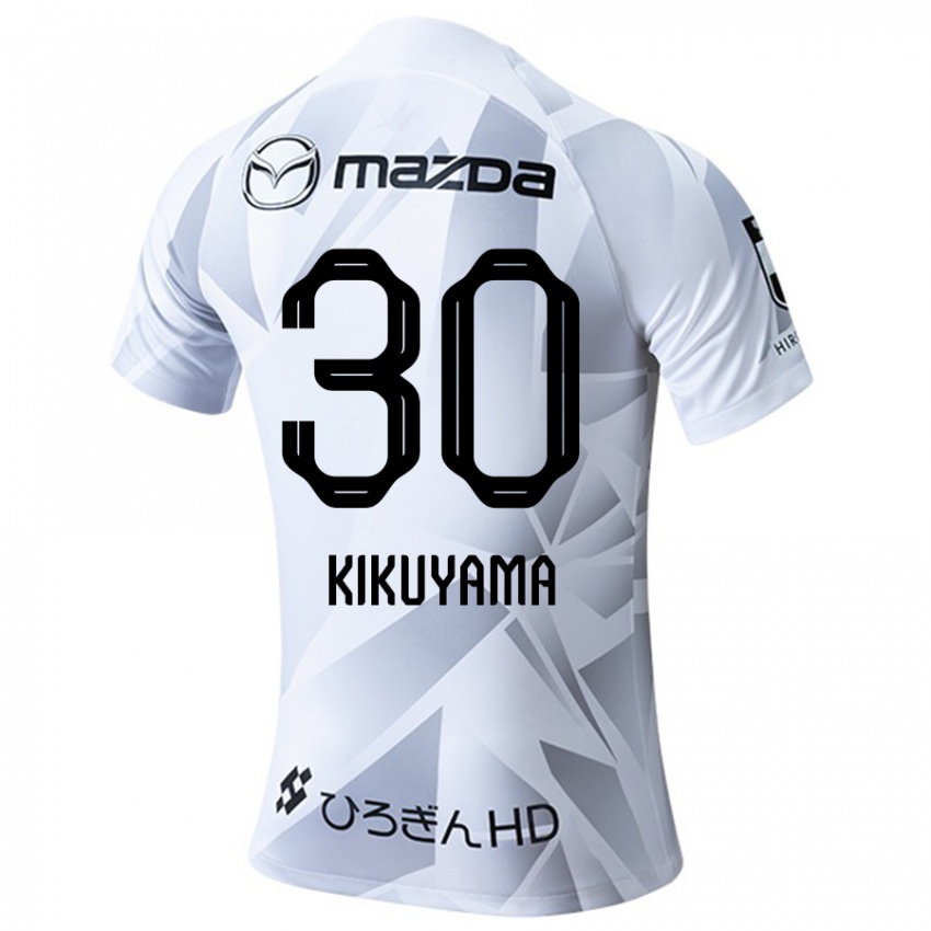 Niño Camiseta Rio Kikuyama #30 Blanco Gris Negro 2ª Equipación 2024/25 La Camisa Perú