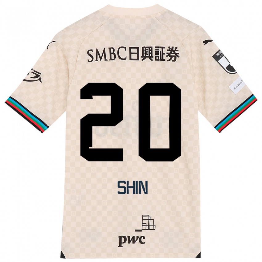 Niño Camiseta Shin Yamada #20 Blanco Gris 2ª Equipación 2024/25 La Camisa Perú