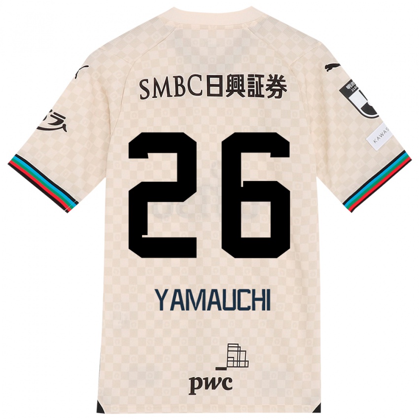 Niño Camiseta Hinata Yamauchi #26 Blanco Gris 2ª Equipación 2024/25 La Camisa Perú