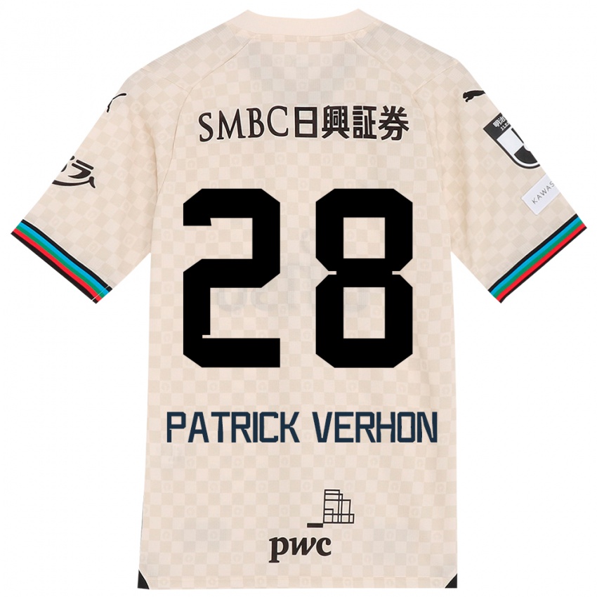 Niño Camiseta Patrick Verhon #28 Blanco Gris 2ª Equipación 2024/25 La Camisa Perú