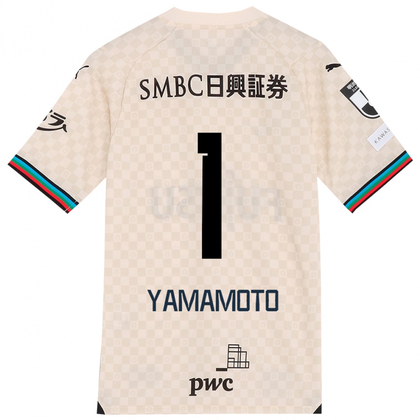 Niño Camiseta Kensho Yamamoto #1 Blanco Gris 2ª Equipación 2024/25 La Camisa Perú