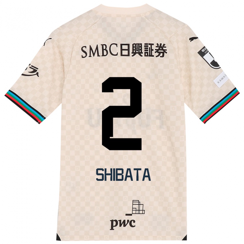 Niño Camiseta Shotaro Shibata #2 Blanco Gris 2ª Equipación 2024/25 La Camisa Perú