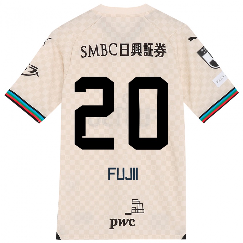 Niño Camiseta Rensuke Fujii #20 Blanco Gris 2ª Equipación 2024/25 La Camisa Perú