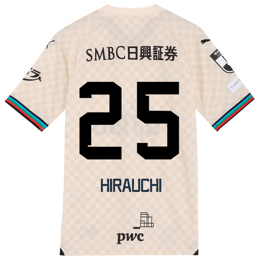 Niño Camiseta Issei Hirauchi #25 Blanco Gris 2ª Equipación 2024/25 La Camisa Perú