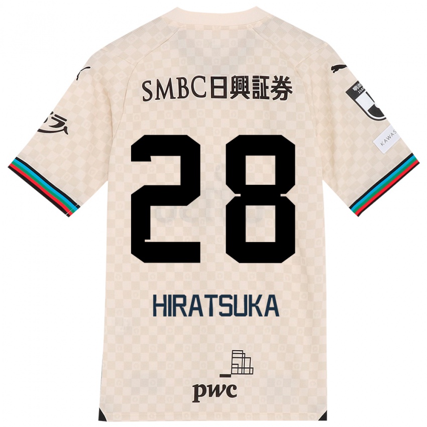 Niño Camiseta Hayato Hiratsuka #28 Blanco Gris 2ª Equipación 2024/25 La Camisa Perú