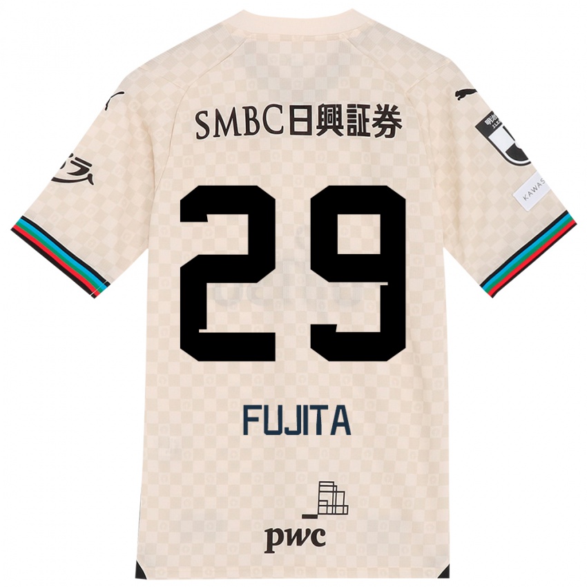 Niño Camiseta Asuto Fujita #29 Blanco Gris 2ª Equipación 2024/25 La Camisa Perú