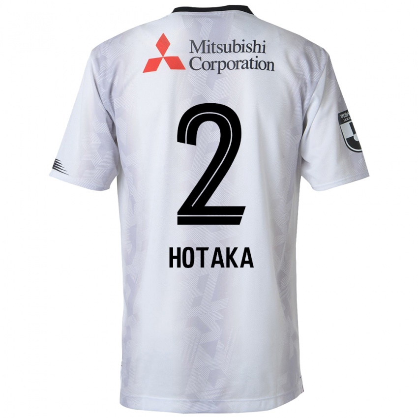 Niño Camiseta Hotaka Nakamura #2 Blanco Negro 2ª Equipación 2024/25 La Camisa Perú