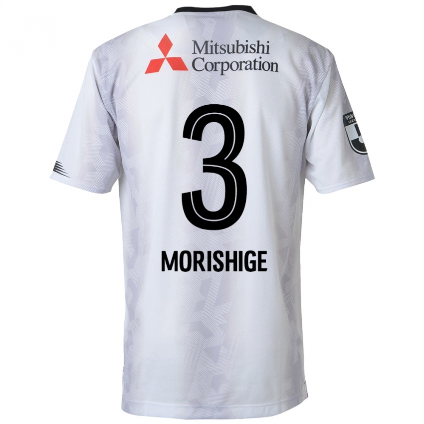 Niño Camiseta Masato Morishige #3 Blanco Negro 2ª Equipación 2024/25 La Camisa Perú