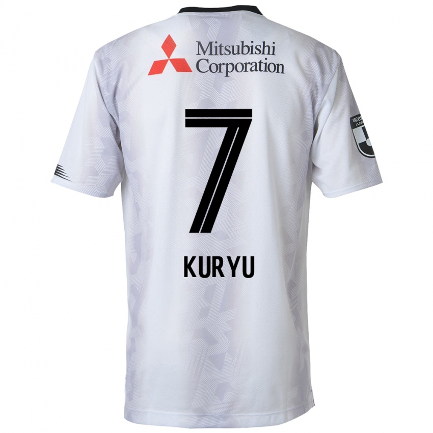 Niño Camiseta Kuryu Matsuki #7 Blanco Negro 2ª Equipación 2024/25 La Camisa Perú