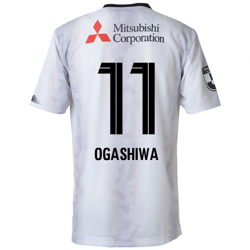 Niño Camiseta Tsuyoshi Ogashiwa #11 Blanco Negro 2ª Equipación 2024/25 La Camisa Perú