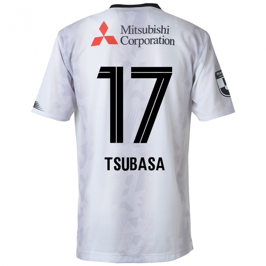 Niño Camiseta Tsubasa Terayama #17 Blanco Negro 2ª Equipación 2024/25 La Camisa Perú