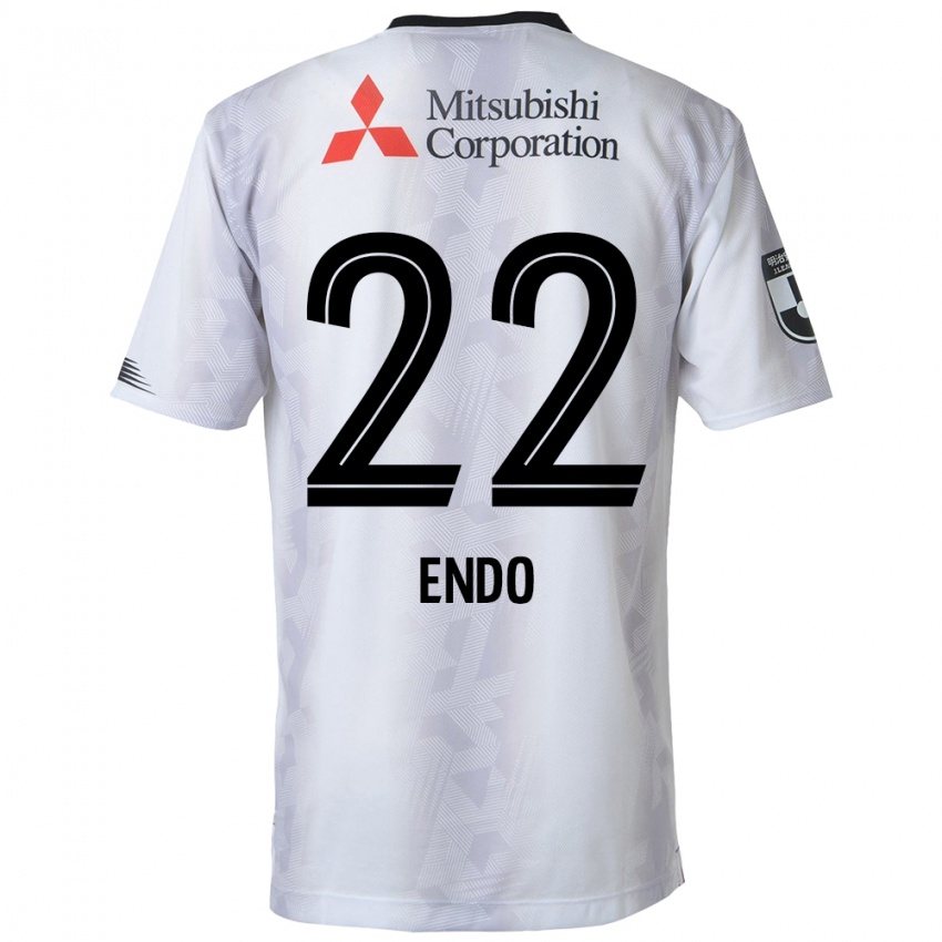 Niño Camiseta Keita Endo #22 Blanco Negro 2ª Equipación 2024/25 La Camisa Perú