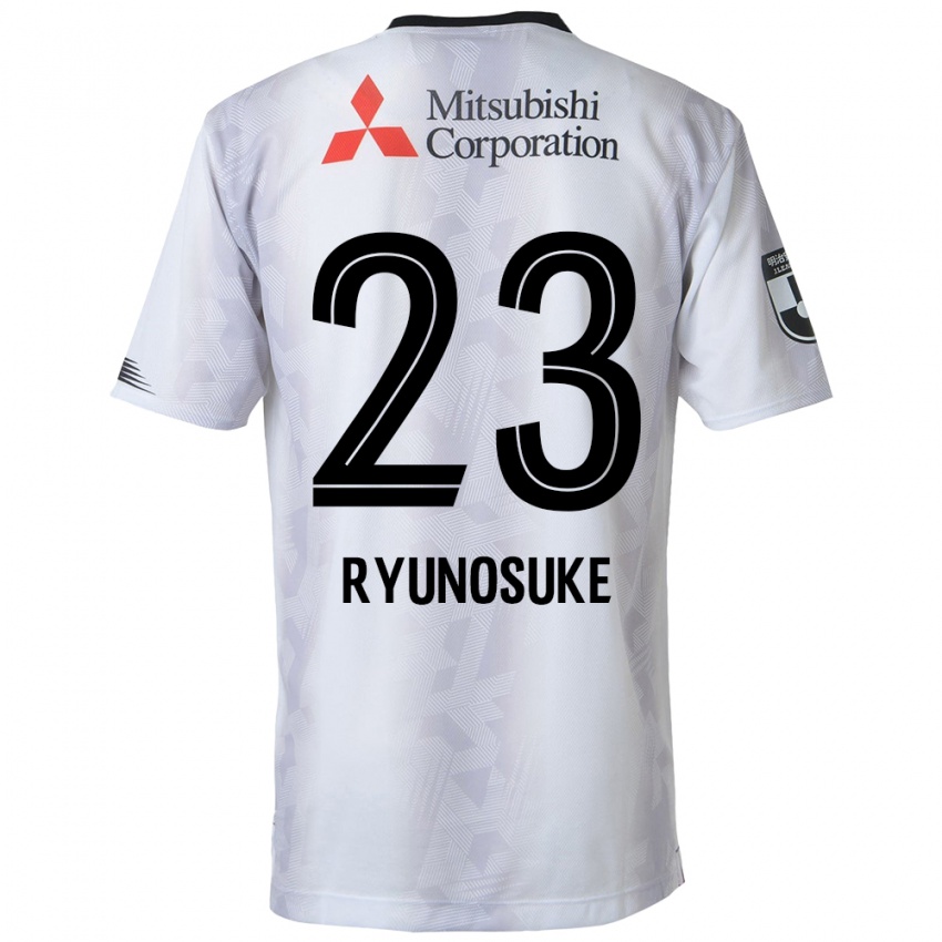 Niño Camiseta Ryunosuke Sato #23 Blanco Negro 2ª Equipación 2024/25 La Camisa Perú