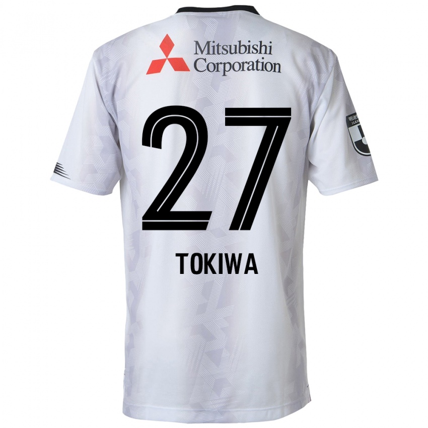 Niño Camiseta Kyota Tokiwa #27 Blanco Negro 2ª Equipación 2024/25 La Camisa Perú