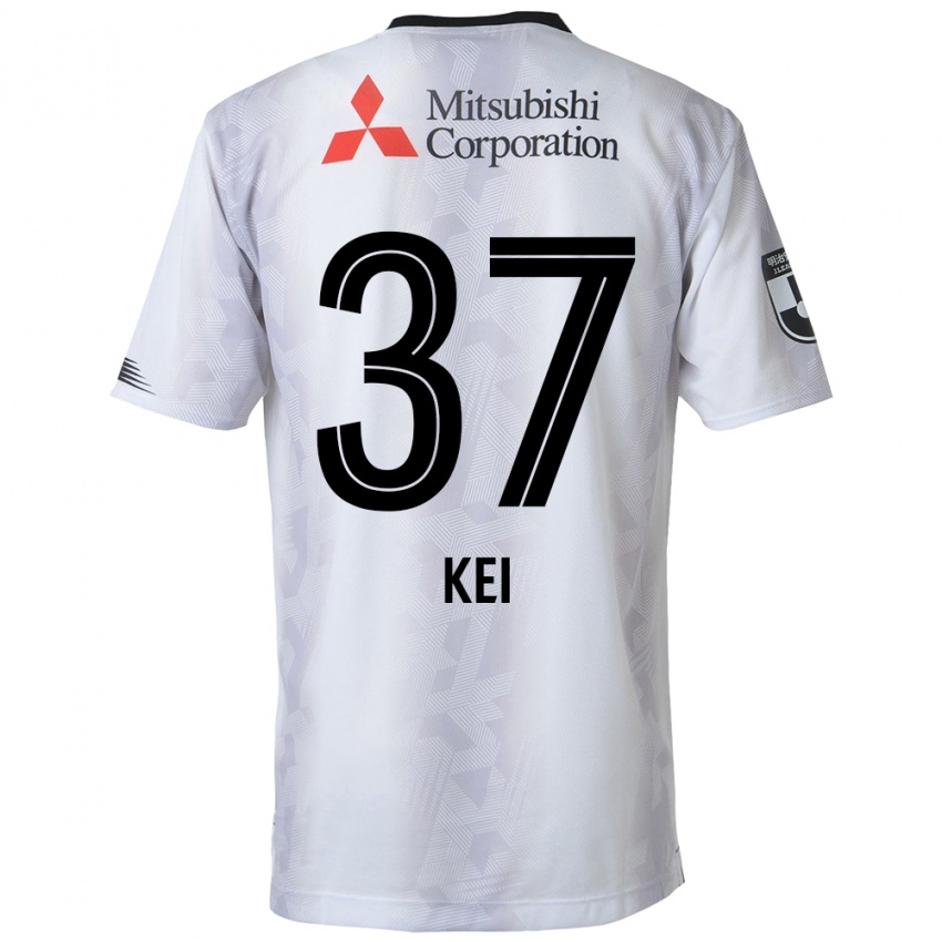 Niño Camiseta Kei Koizumi #37 Blanco Negro 2ª Equipación 2024/25 La Camisa Perú