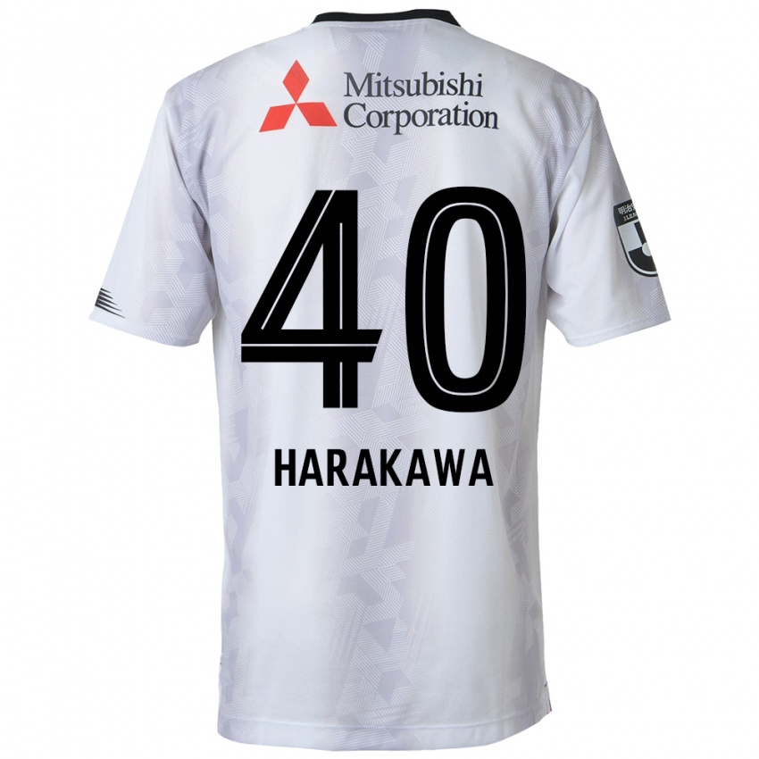 Niño Camiseta Riki Harakawa #40 Blanco Negro 2ª Equipación 2024/25 La Camisa Perú