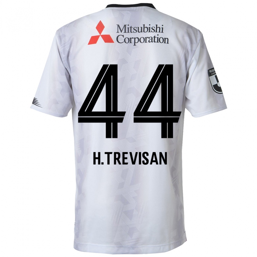 Niño Camiseta Henrique Trevisan #44 Blanco Negro 2ª Equipación 2024/25 La Camisa Perú