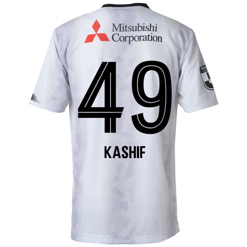 Niño Camiseta Kashif Bangnagande #49 Blanco Negro 2ª Equipación 2024/25 La Camisa Perú