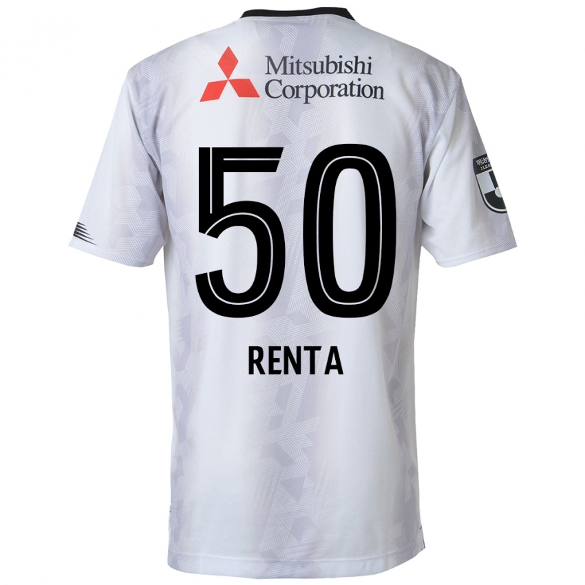 Niño Camiseta Renta Higashi #50 Blanco Negro 2ª Equipación 2024/25 La Camisa Perú