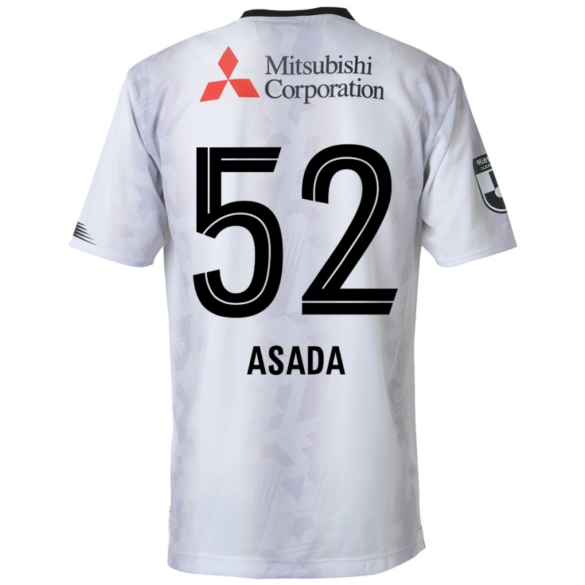 Niño Camiseta Rui Asada #52 Blanco Negro 2ª Equipación 2024/25 La Camisa Perú