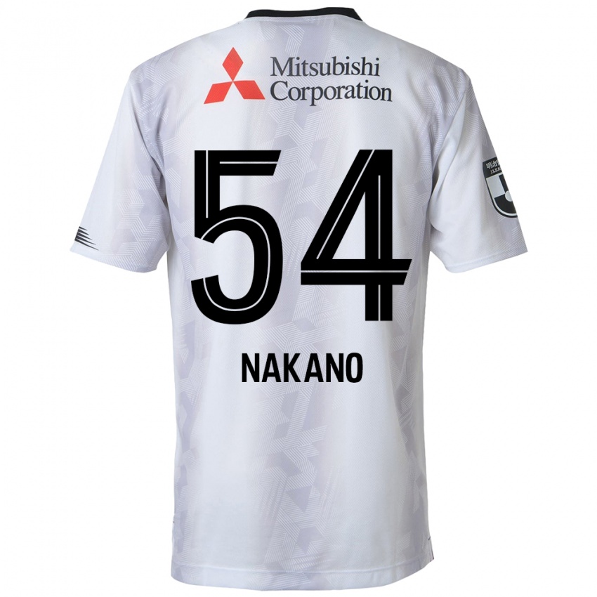 Niño Camiseta Yui Nakano #54 Blanco Negro 2ª Equipación 2024/25 La Camisa Perú