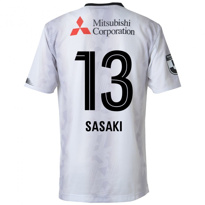 Niño Camiseta Shoei Sasaki #13 Blanco Negro 2ª Equipación 2024/25 La Camisa Perú