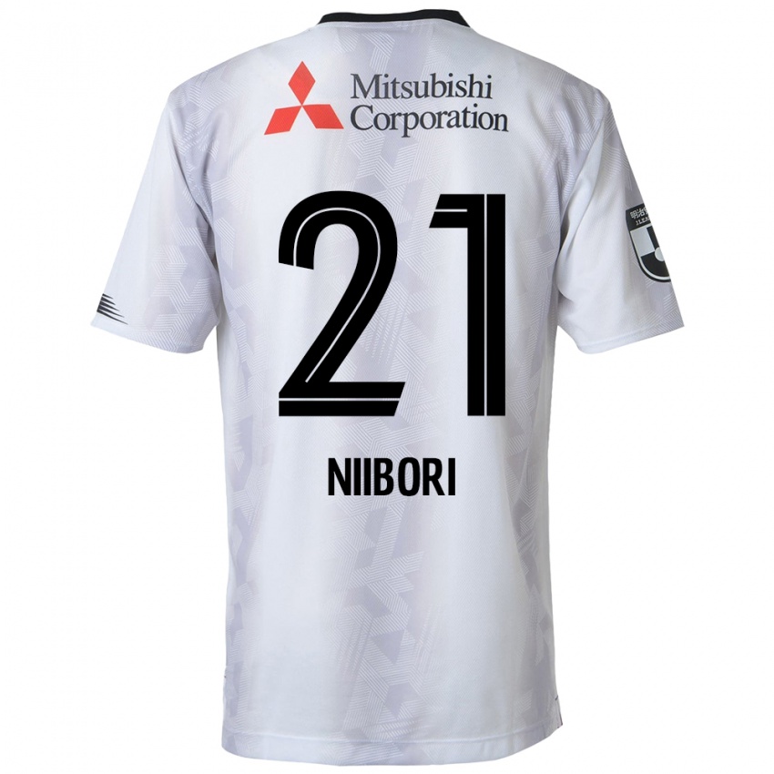 Niño Camiseta Keita Niibori #21 Blanco Negro 2ª Equipación 2024/25 La Camisa Perú