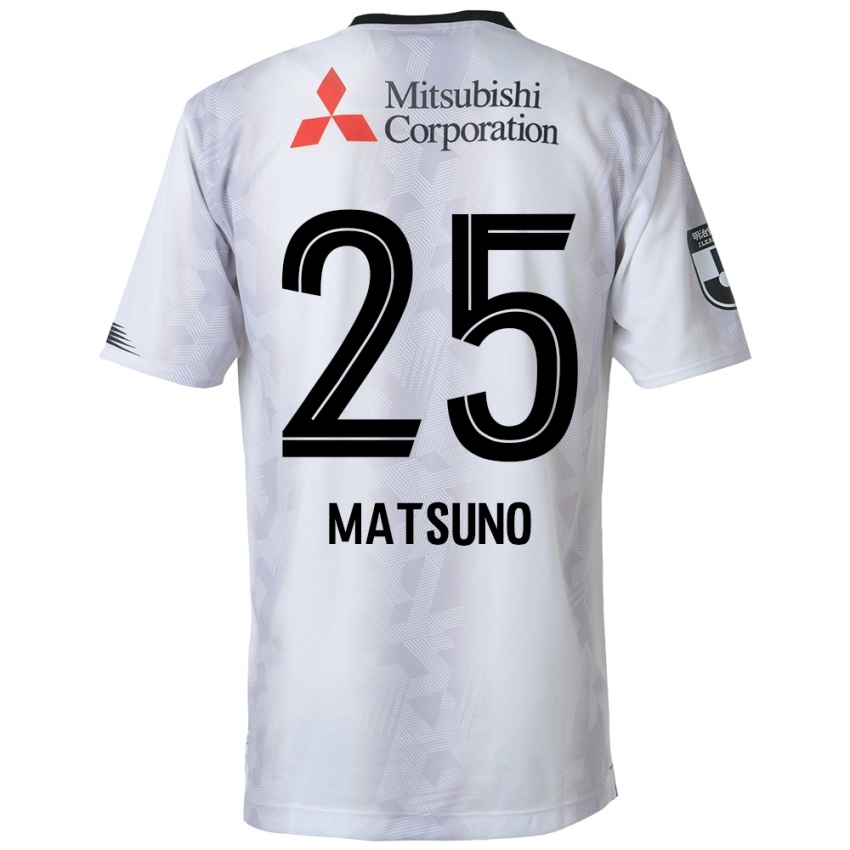 Niño Camiseta Taichi Matsuno #25 Blanco Negro 2ª Equipación 2024/25 La Camisa Perú