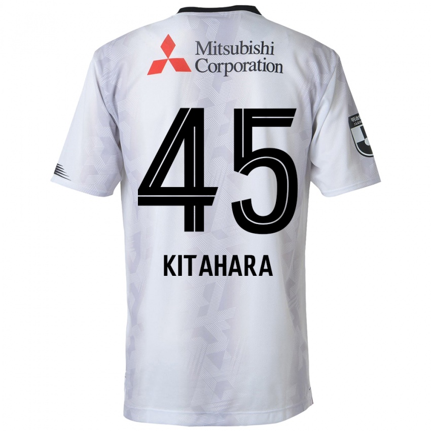 Niño Camiseta Maki Kitahara #45 Blanco Negro 2ª Equipación 2024/25 La Camisa Perú