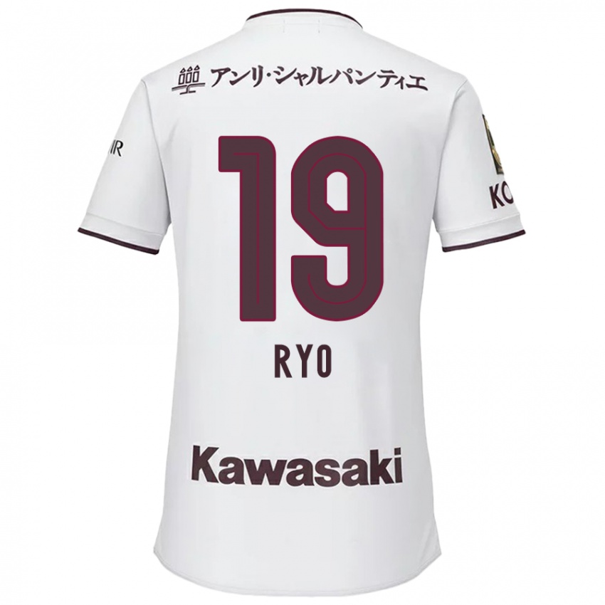 Niño Camiseta Ryo Hatsuse #19 Blanco Rojo 2ª Equipación 2024/25 La Camisa Perú