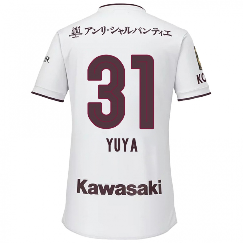 Niño Camiseta Yuya Nakasaka #31 Blanco Rojo 2ª Equipación 2024/25 La Camisa Perú