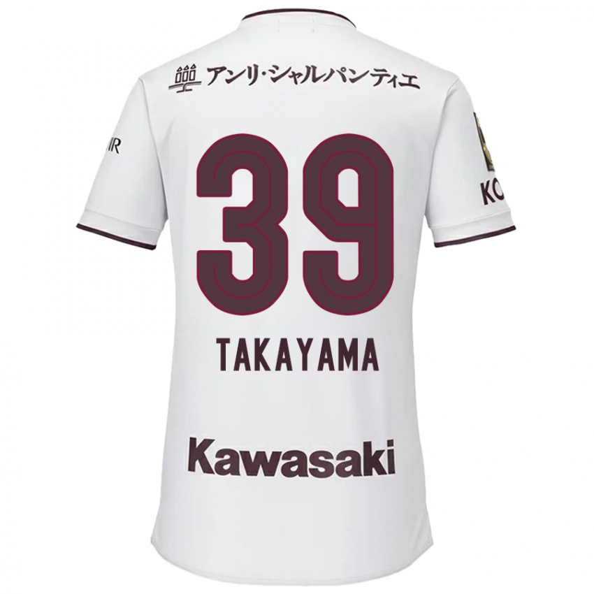 Niño Camiseta Shioki Takayama #39 Blanco Rojo 2ª Equipación 2024/25 La Camisa Perú