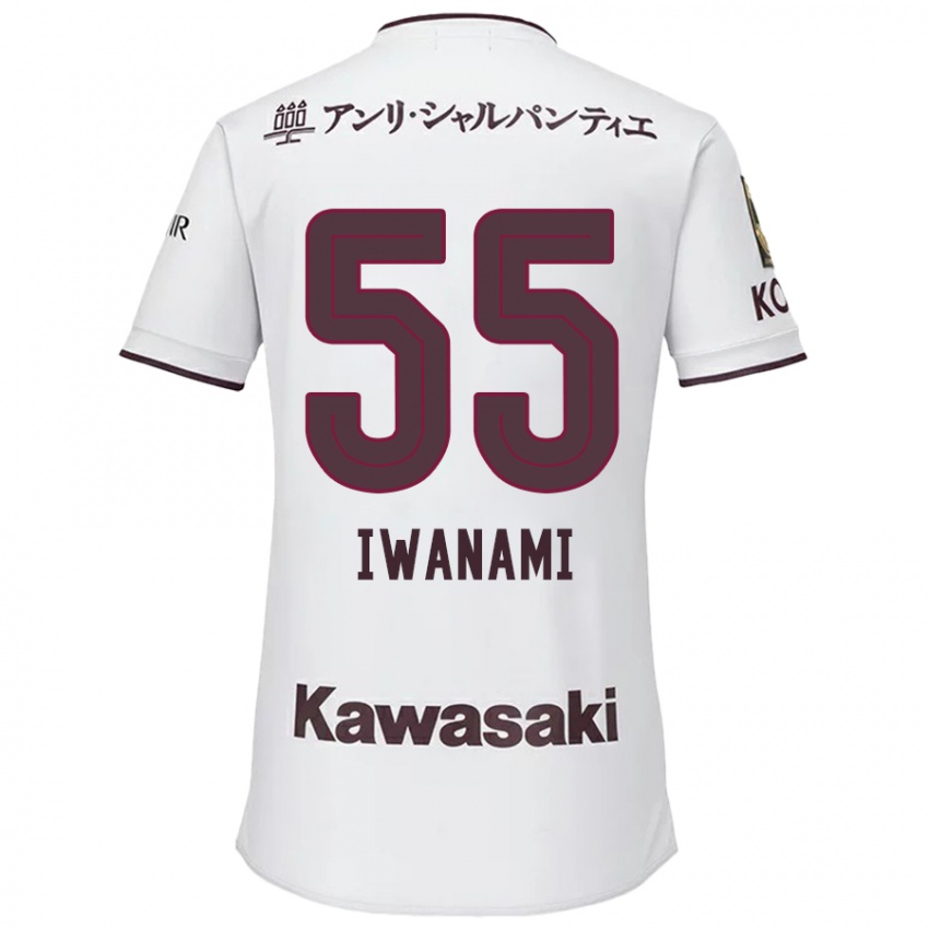 Niño Camiseta Takuya Iwanami #55 Blanco Rojo 2ª Equipación 2024/25 La Camisa Perú