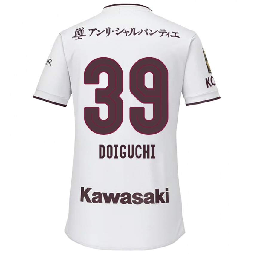 Niño Camiseta Ritsu Doiguchi #39 Blanco Rojo 2ª Equipación 2024/25 La Camisa Perú