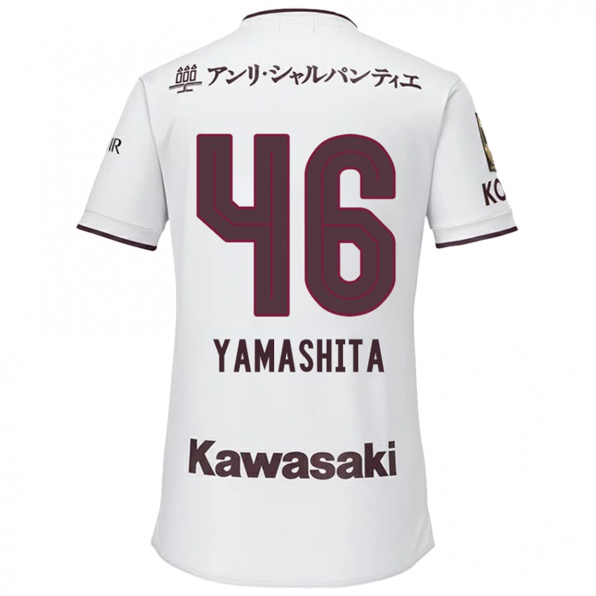 Niño Camiseta Hiroto Yamashita #46 Blanco Rojo 2ª Equipación 2024/25 La Camisa Perú