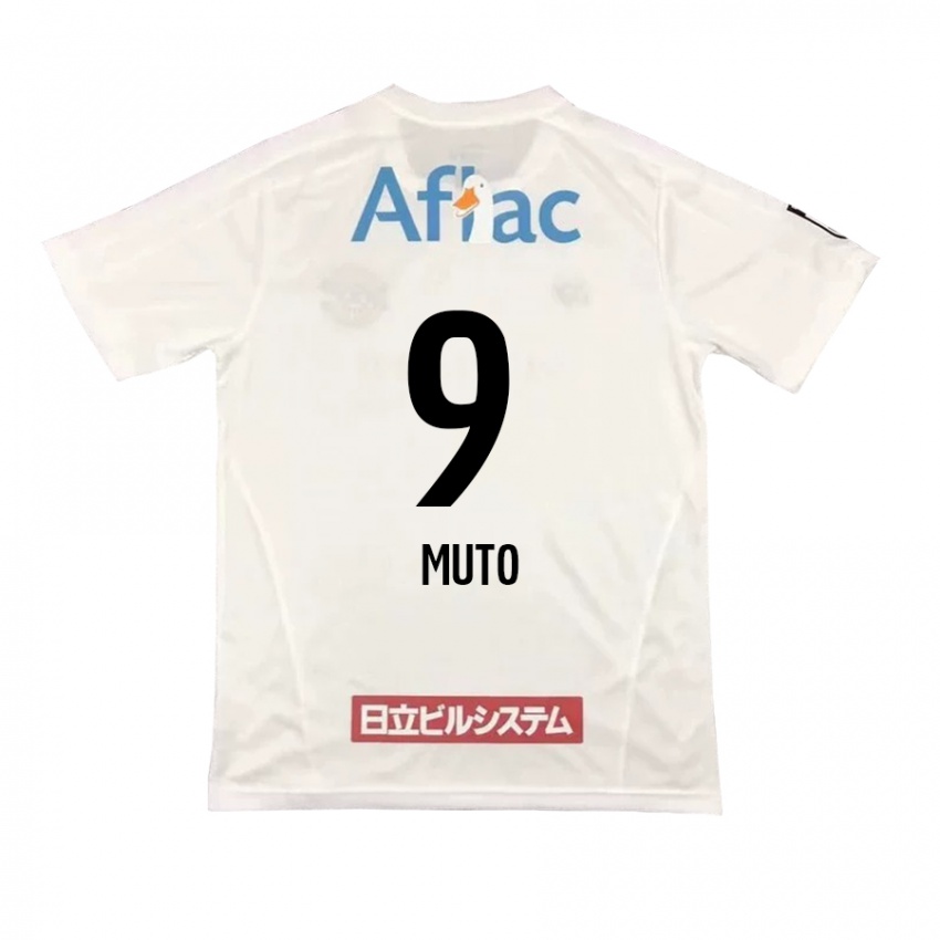 Niño Camiseta Yuki Muto #9 Blanco Negro 2ª Equipación 2024/25 La Camisa Perú