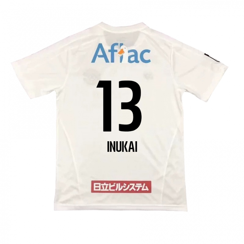 Niño Camiseta Tomoya Inukai #13 Blanco Negro 2ª Equipación 2024/25 La Camisa Perú