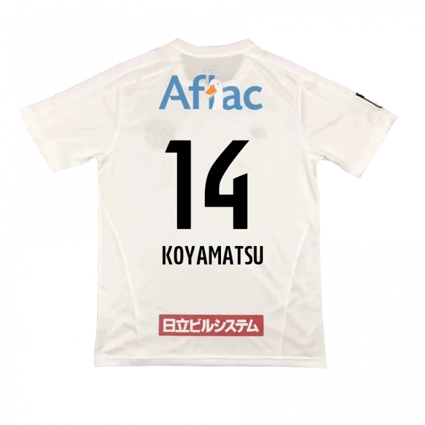 Niño Camiseta Tomoya Koyamatsu #14 Blanco Negro 2ª Equipación 2024/25 La Camisa Perú