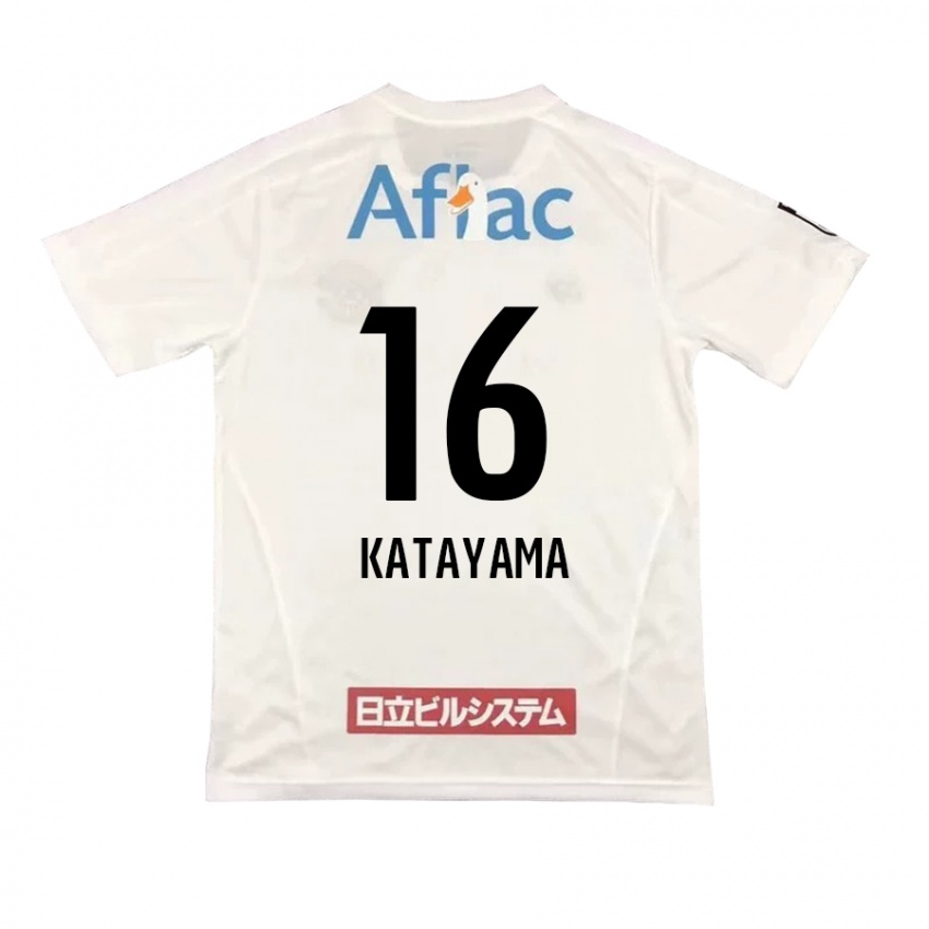 Niño Camiseta Eiichi Katayama #16 Blanco Negro 2ª Equipación 2024/25 La Camisa Perú