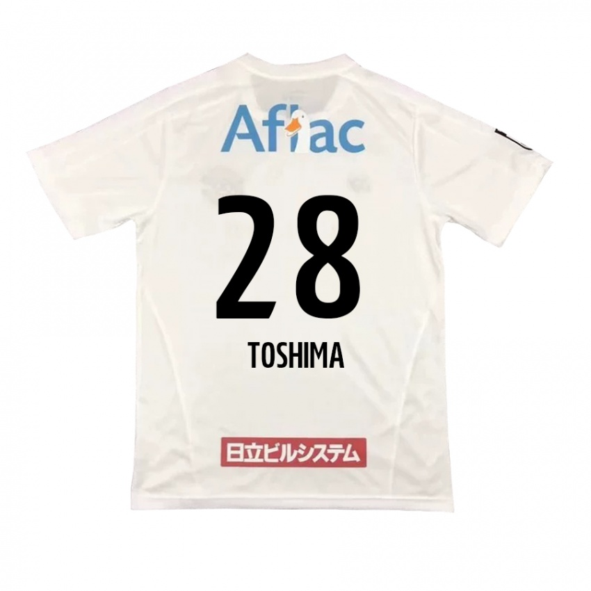 Niño Camiseta Sachiro Toshima #28 Blanco Negro 2ª Equipación 2024/25 La Camisa Perú