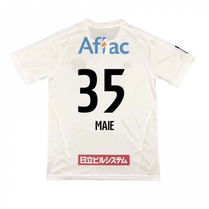 Niño Camiseta Hidetaka Maie #35 Blanco Negro 2ª Equipación 2024/25 La Camisa Perú