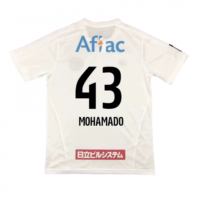 Niño Camiseta Faruzansana Mohamado #43 Blanco Negro 2ª Equipación 2024/25 La Camisa Perú