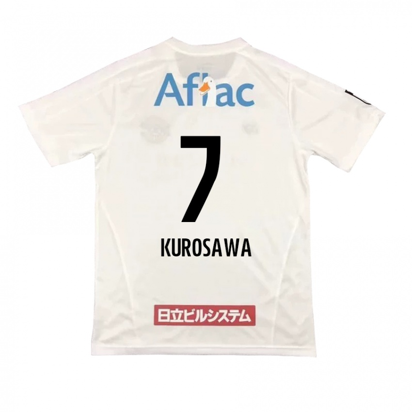 Niño Camiseta Shido Kurosawa #7 Blanco Negro 2ª Equipación 2024/25 La Camisa Perú