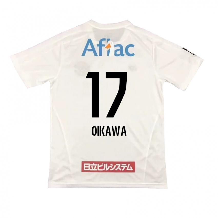 Niño Camiseta Koki Oikawa #17 Blanco Negro 2ª Equipación 2024/25 La Camisa Perú