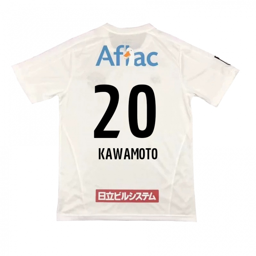 Niño Camiseta Daizen Kawamoto #20 Blanco Negro 2ª Equipación 2024/25 La Camisa Perú