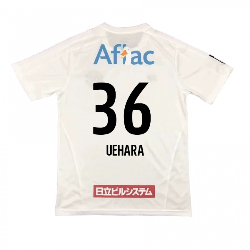 Niño Camiseta Reo Uehara #36 Blanco Negro 2ª Equipación 2024/25 La Camisa Perú