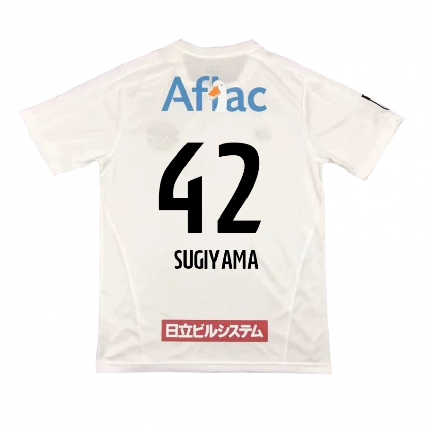 Niño Camiseta Shunnosuke Sugiyama #42 Blanco Negro 2ª Equipación 2024/25 La Camisa Perú