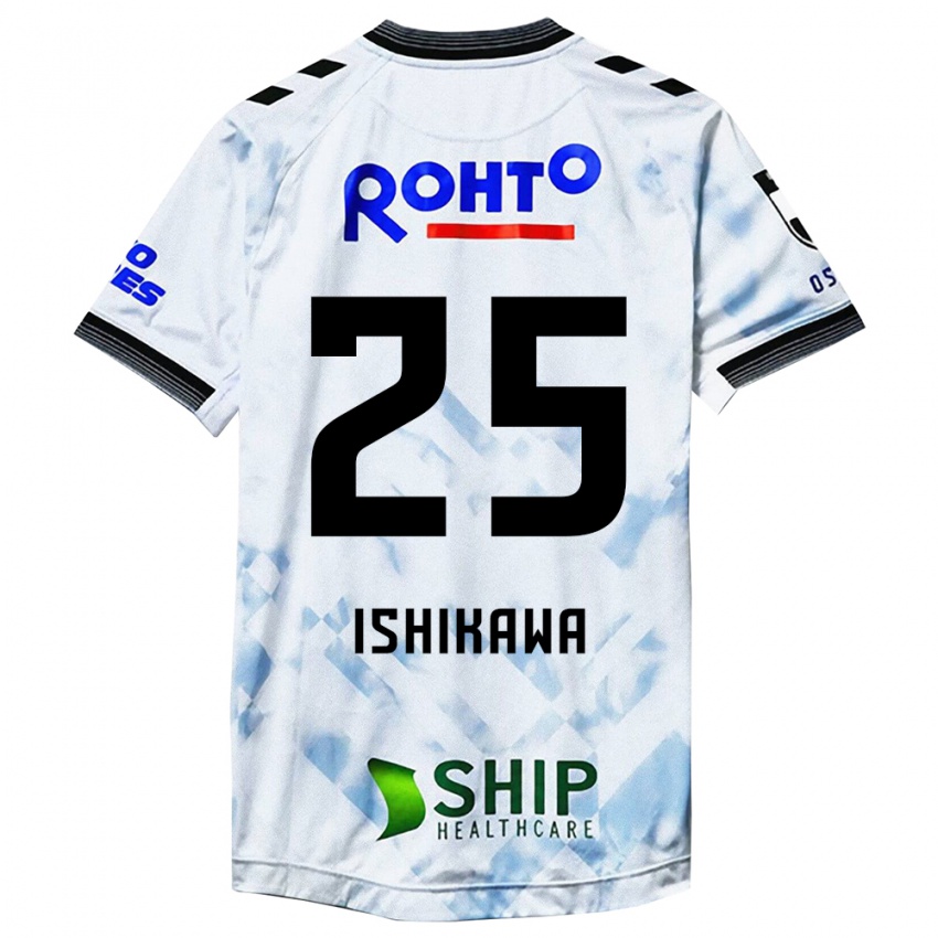 Niño Camiseta Kei Ishikawa #25 Blanco Negro 2ª Equipación 2024/25 La Camisa Perú