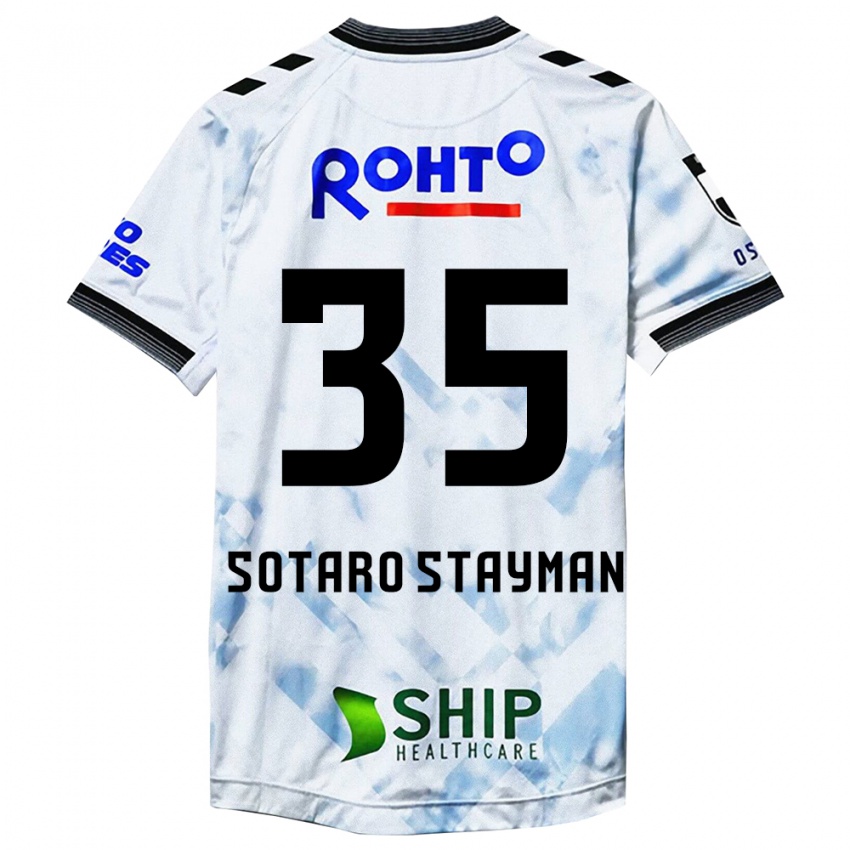 Niño Camiseta Joshua Sotaro Stayman #35 Blanco Negro 2ª Equipación 2024/25 La Camisa Perú